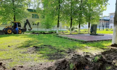 В Мценском районе продолжается благоустройство дворовых территорий