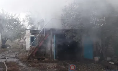 В Орле сгорел гараж