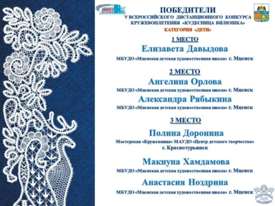 Фото 1. Волшебные ниточки мценских кружевниц