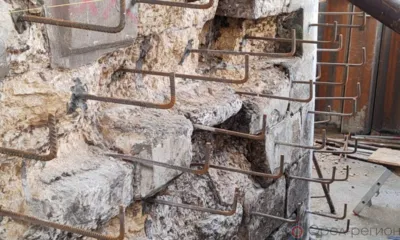 На Красном мосту в Орле ремонтируют центральную опору