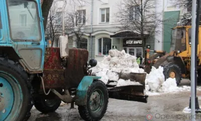 В минувшую ночь на орловских дорогах работало 489 единиц техники