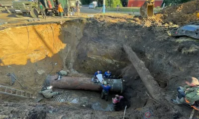 Работы по ремонту водопровода в 909 квартале в Орле завершены