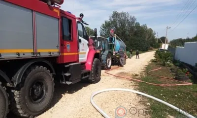 Под Орлом сгорел жилой дом