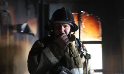 В Орле в ночном пожаре пострадал мужчина