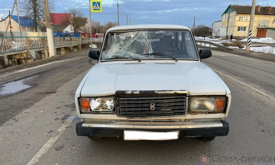 Под Орлом ВАЗ-2107 сбил девушку на пешеходном переходе