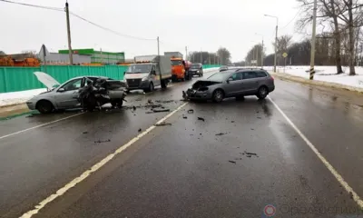 На Знаменке водитель автобуса стал виновником тройного ДТП