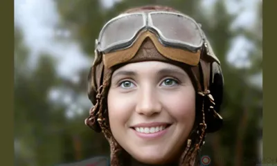 Боевой пилот с косичками