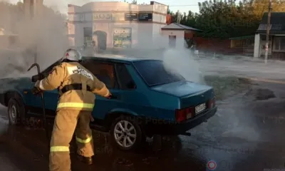 В Глазуновке сгорел ВАЗ
