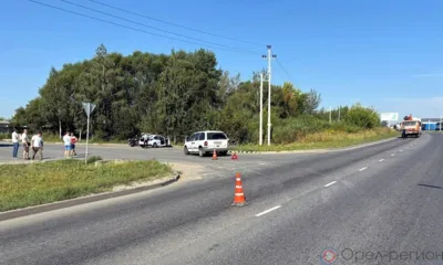 В Орле мотоциклист госпитализирован после столкновения с Dodge Ram