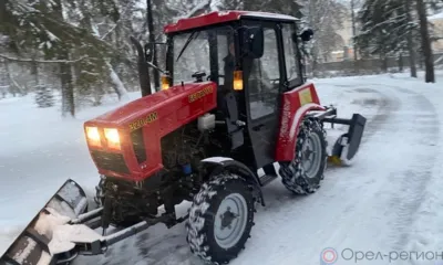 За ночь из Орла вывезли 210 кубометров снега