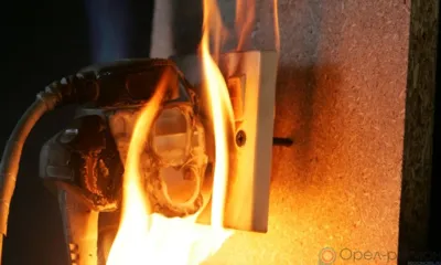 В Хотынецком районе огонь уничтожил жилой дом