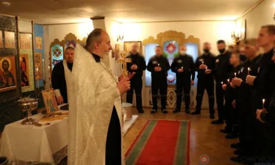 В исправительных учреждениях Орловщины отметили Крещение Господне