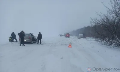 В Краснозоренском районе при столкновении Renault Logan и грузовика пострадали два человека
