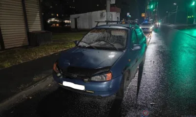 Орловец переходил дорогу на красный свет и попал под колёса Lada Kalina