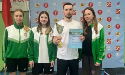 Орловец выиграл три медали на чемпионате ЦФО по бадминтону