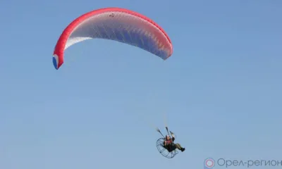 В Ливенском районе параплан упал на газовую трубу