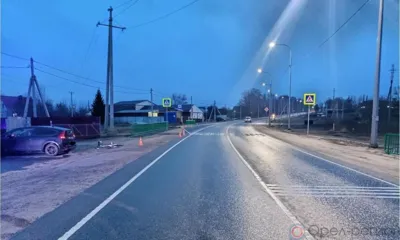 В Плещеево под Орлом Citroen сбил велосипедиста