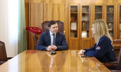 Андрей Клычков обсудил с олимпийской чемпионкой развитие спорта на Орловщине