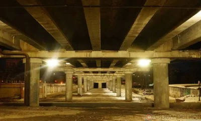 В Орле под Тургеневским мостом появилось освещение