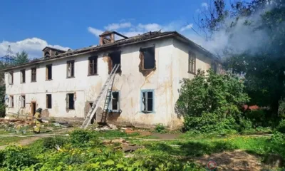 В Орле горел очередной расселённый дом