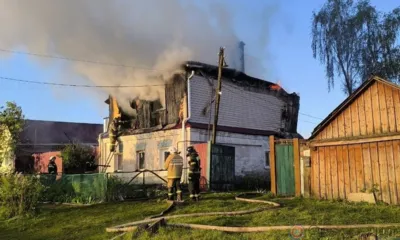 В орловском МЧС рассказали о пожаре после атаки беспилотников