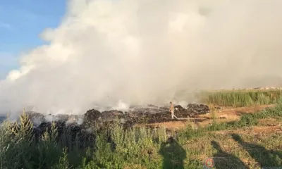 В Мценском районе ликвидировали возгорание полигона