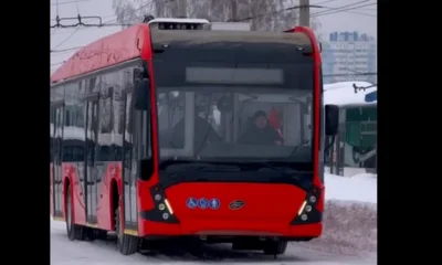 В Орле на маршрут № 6 вышел новый троллейбус с автономным ходом