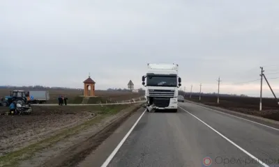 На орловской трассе в ДТП с грузовиком погибла женщина