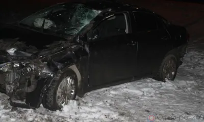 На автодороге «Орёл-Тамбов» Toyota вылетела в кювет