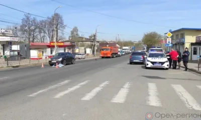 В Орле грузовик на пешеходном переходе насмерть сбил мужчину