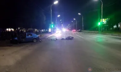 В ДТП на Комсомольской в Орле погиб мотоциклист