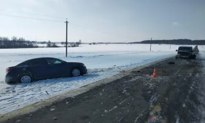 В Орловской области Mercedes на встречке протаранил Chevrolet