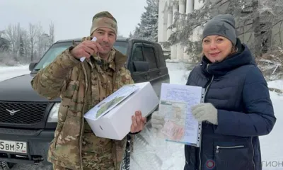 Орловским десантникам-штурмовикам доставлен гуманитарный груз и УАЗ