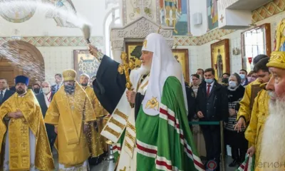 Патриарх Кирилл совершил чин освящения нового храма в Орле. Фоторепортаж