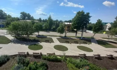 В Змиёвке завершился ремонт сквера им. А.В. Пахомова