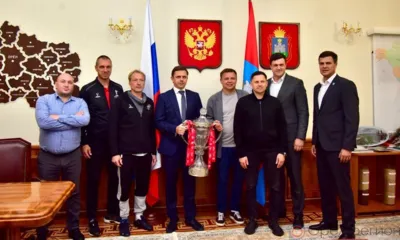 Звёзды отечественного футбола привезли в Орёл хрустальный Кубок России