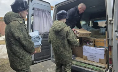 Фото 1. Очередной гуманитарный груз отправлен из Орла в зону проведения СВО