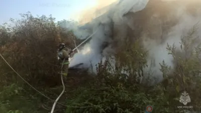 В Кромском районе сгорел жилой дом