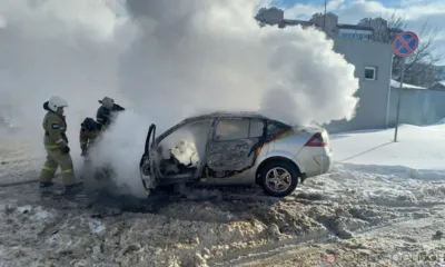 В Орле на заправке сгорел автомобиль