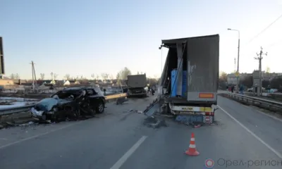 В страшной аварии под Орлом чудом обошлось без жертв
