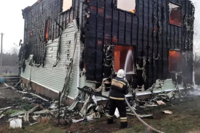 В пожаре под Орлом пострадал малолетний ребёнок