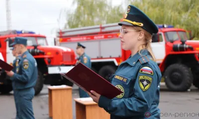 В Орле молодые сотрудники чрезвычайного ведомства приняли присягу