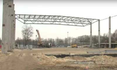 В Орле почти завершена прокладка инженерных сетей при строительстве футбольного манежа