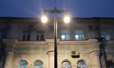 На Красном мосту в Орле тестируют освещение