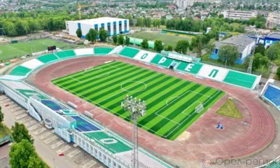 В Орле завершается строительство футбольного манежа на стадионе им. В.И. Ленина