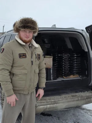 Фото 1. «Герой земли Орловской» доставил гуманитарный груз на брянское приграничье