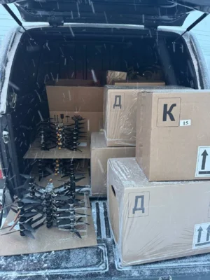 Фото 2. «Герой земли Орловской» доставил гуманитарный груз на брянское приграничье