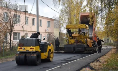 В Колпне завершили ремонт дороги по ул. Чкалова