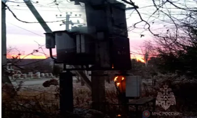 Под Орлом загорелась электрическая подстанция