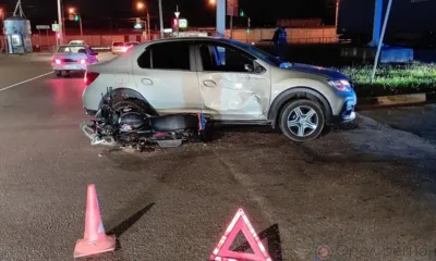 В Орле в ДТП попал юный мотоциклист